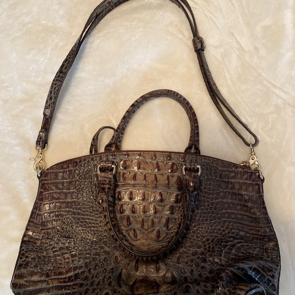 Brahmin Crocodile-Embossed Shoulder Bag - Picture 5 of 15